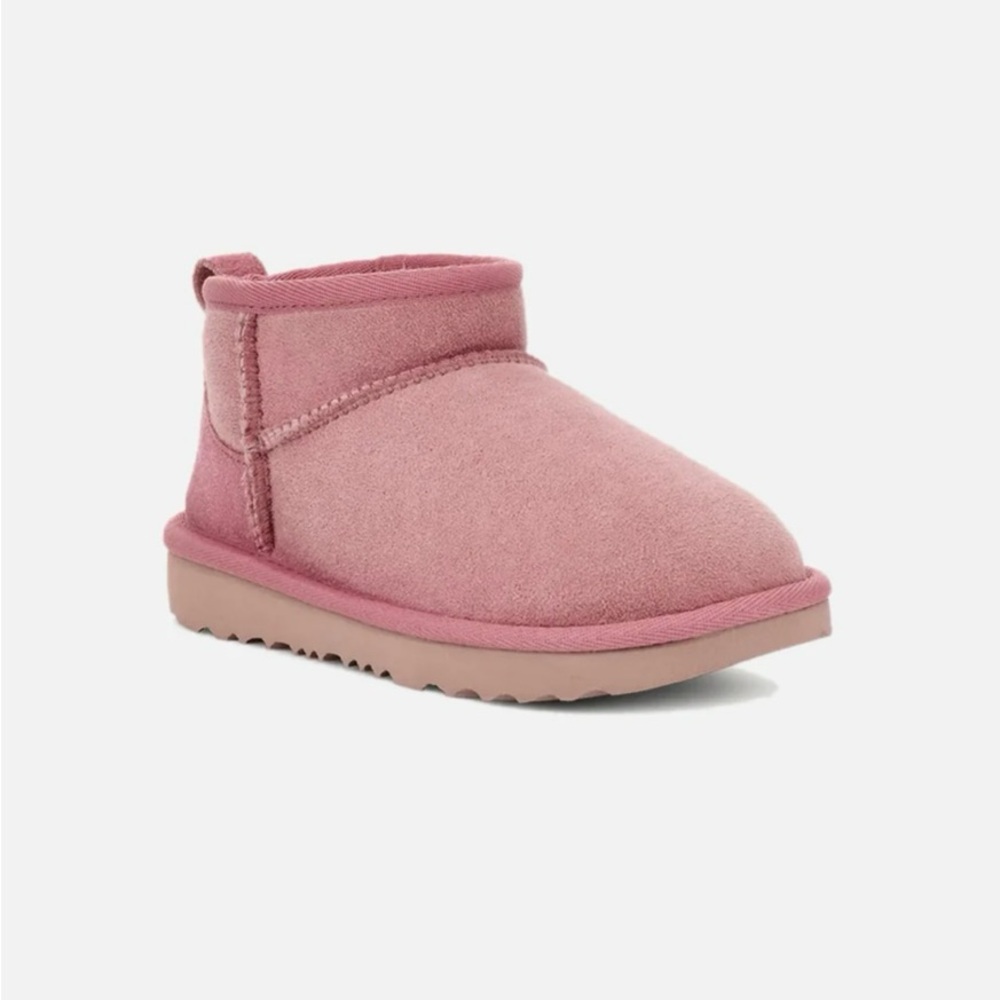 UGG Kids Ultra Mini Pink Boots (Fits Women Size 8-8.5)